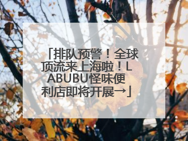 排队预警！全球顶流来上海啦！LABUBU怪味便利店即将开展→