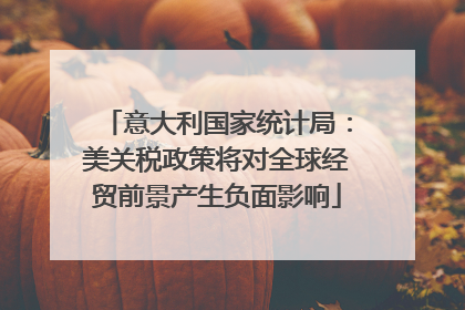 意大利国家统计局：美关税政策将对全球经贸前景产生负面影响
