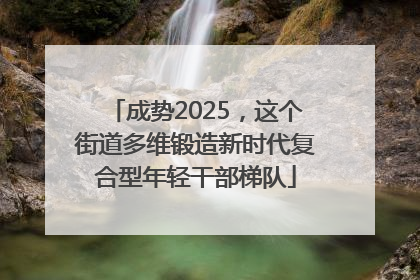 成势2025，这个街道多维锻造新时代复合型年轻干部梯队