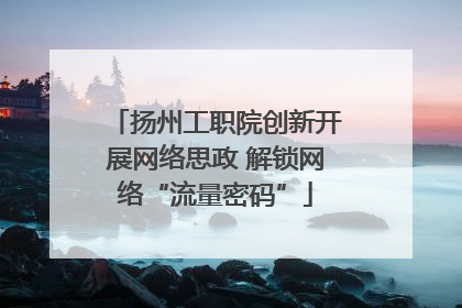 扬州工职院创新开展网络思政 解锁网络“流量密码”