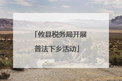 攸县税务局开展普法下乡活动
