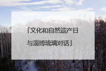 文化和自然遗产日与淄博琉璃对话