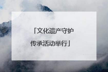 文化遗产守护传承活动举行