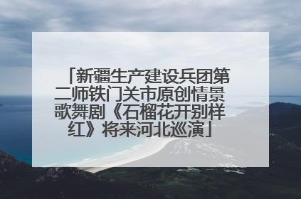 新疆生产建设兵团第二师铁门关市原创情景歌舞剧《石榴花开别样红》将来河北巡演