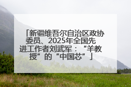 新疆维吾尔自治区政协委员、2025年全国先进工作者刘武军：“羊教授”的“中国芯”