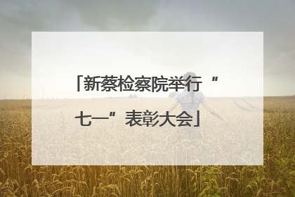 新蔡检察院举行“七一”表彰大会