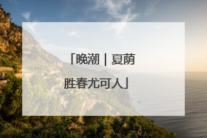 晚潮｜夏荫胜春尤可人