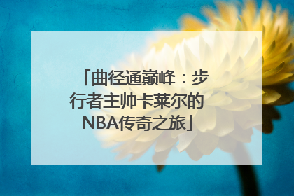 曲径通巅峰：步行者主帅卡莱尔的NBA传奇之旅