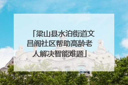 梁山县水泊街道文昌阁社区帮助高龄老人解决智能难题