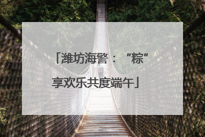 潍坊海警：“粽”享欢乐共度端午