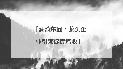 澜沧东回：龙头企业引领促民增收