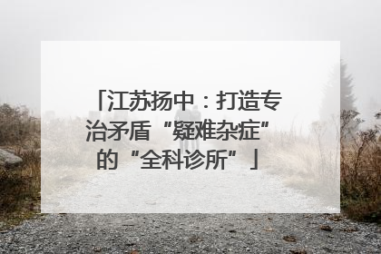 江苏扬中：打造专治矛盾“疑难杂症”的“全科诊所”