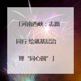 河南西峡：志愿同行 绘就基层治理“同心圆”