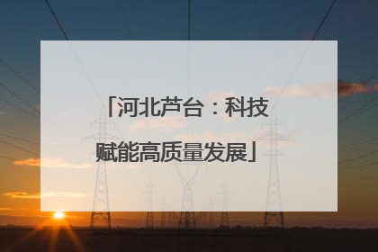河北芦台：科技赋能高质量发展