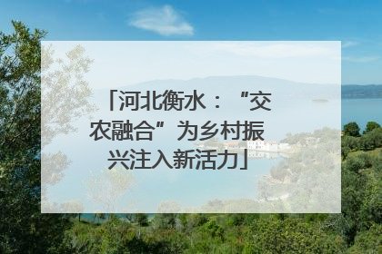 河北衡水：“交农融合”为乡村振兴注入新活力