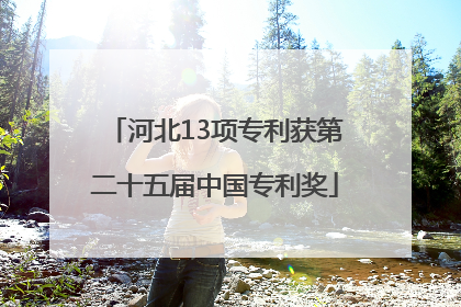 河北13项专利获第二十五届中国专利奖