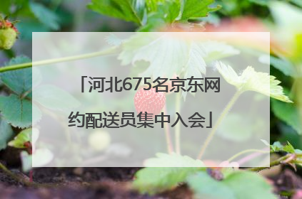 河北675名京东网约配送员集中入会