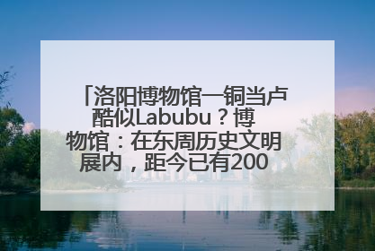 洛阳博物馆一铜当卢酷似Labubu？博物馆：在东周历史文明展内，距今已有2000多年历史