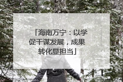 海南万宁：以学促干谋发展，成果转化显担当