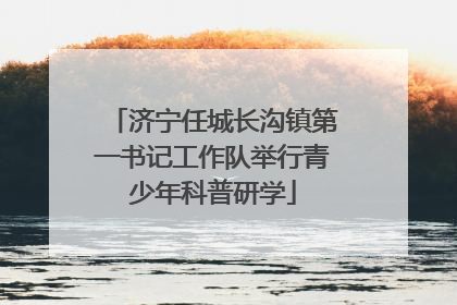 济宁任城长沟镇第一书记工作队举行青少年科普研学