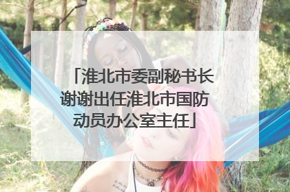 淮北市委副秘书长谢谢出任淮北市国防动员办公室主任