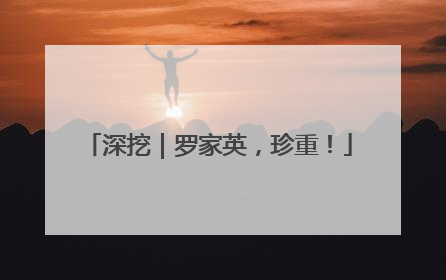 深挖｜罗家英，珍重！