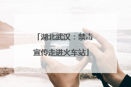 湖北武汉：禁毒宣传走进火车站