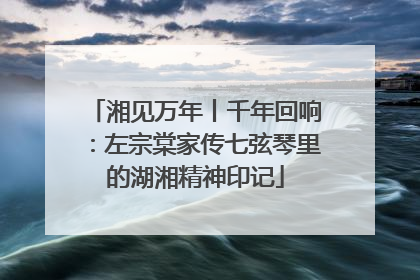 湘见万年丨千年回响：左宗棠家传七弦琴里的湖湘精神印记