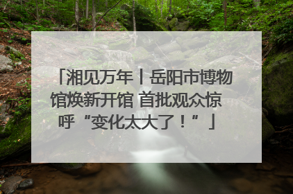 湘见万年丨岳阳市博物馆焕新开馆 首批观众惊呼“变化太大了！”