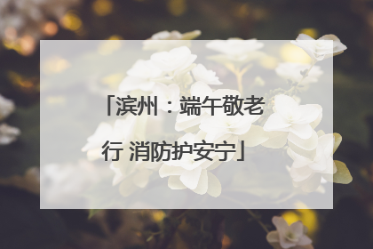 滨州：端午敬老行 消防护安宁