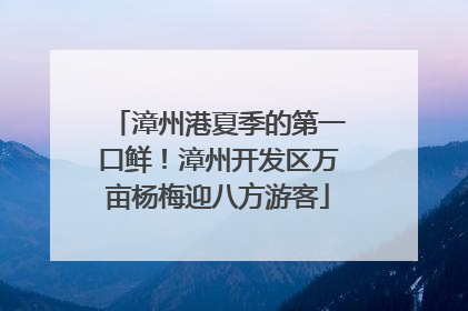 漳州港夏季的第一口鲜！漳州开发区万亩杨梅迎八方游客