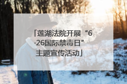 莲湖法院开展“6·26国际禁毒日”主题宣传活动