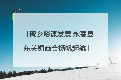 聚乡贤谋发展 永春县东关镇商会扬帆起航