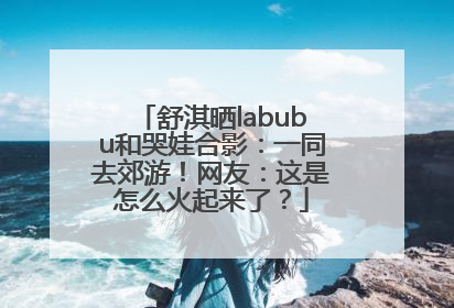 舒淇晒labubu和哭娃合影：一同去郊游！网友：这是怎么火起来了？