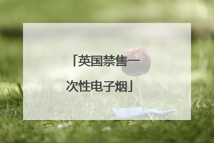 英国禁售一次性电子烟