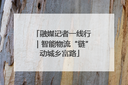 融媒记者一线行｜智能物流“链”动城乡富路