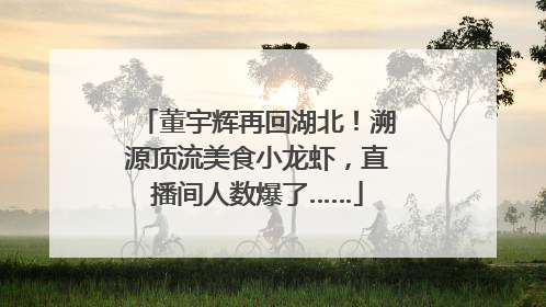 董宇辉再回湖北！溯源顶流美食小龙虾，直播间人数爆了……
