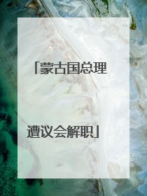 蒙古国总理遭议会解职
