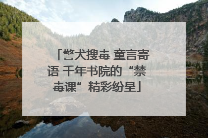 警犬搜毒 童言寄语 千年书院的“禁毒课”精彩纷呈