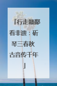 行走赣鄱看非遗：斫琴三春秋 古音传千年