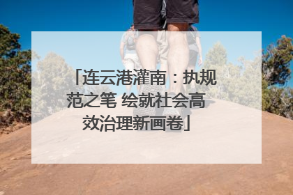 连云港灌南：执规范之笔 绘就社会高效治理新画卷