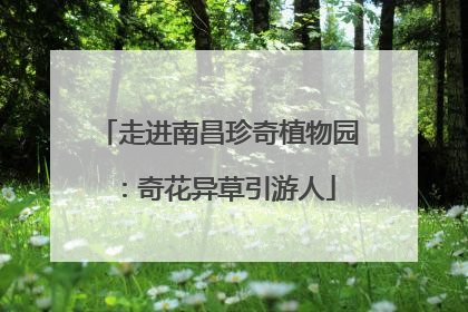 走进南昌珍奇植物园：奇花异草引游人