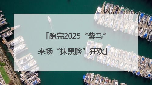 跑完2025“紫马” 来场“抹黑脸”狂欢