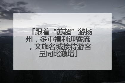 跟着“苏超”游扬州，多重福利迎客流，文旅名城接待游客量同比激增