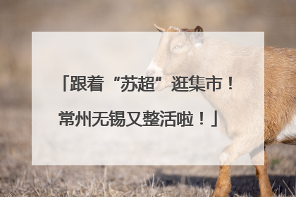 跟着“苏超”逛集市！常州无锡又整活啦！