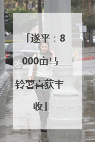 遂平：8000亩马铃薯喜获丰收