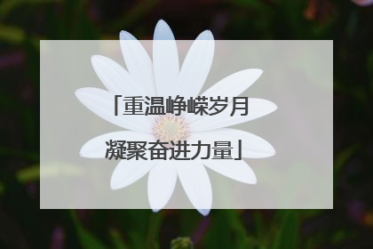 重温峥嵘岁月 凝聚奋进力量