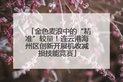 金色麦浪中的“精准”较量！连云港海州区创新开展机收减损技能竞赛