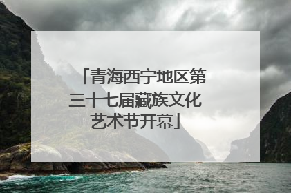 青海西宁地区第三十七届藏族文化艺术节开幕