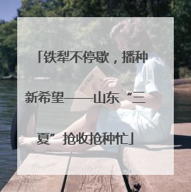 铁犁不停歇，播种新希望——山东“三夏”抢收抢种忙